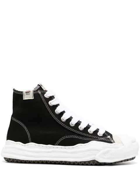 Maison MIHARA YASUHIRO logo hi-top sneakers Black A05FW701