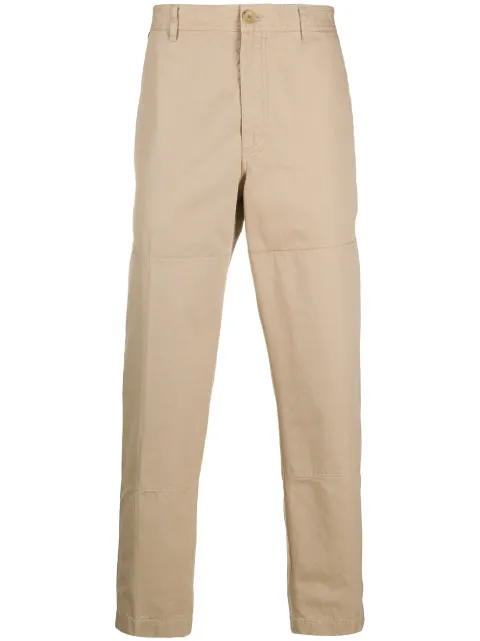 Lanvin straight-leg cotton trousers Neutrals RMTR00604468H20