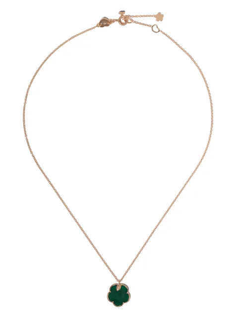 Pasquale Bruni 18kt rose gold Bon Ton green agate and diamond necklace Pink 16138R