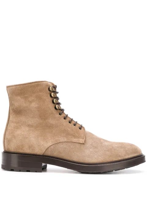 Scarosso lace-up ankle boots Brown WILLIAMBOOTTANSUED