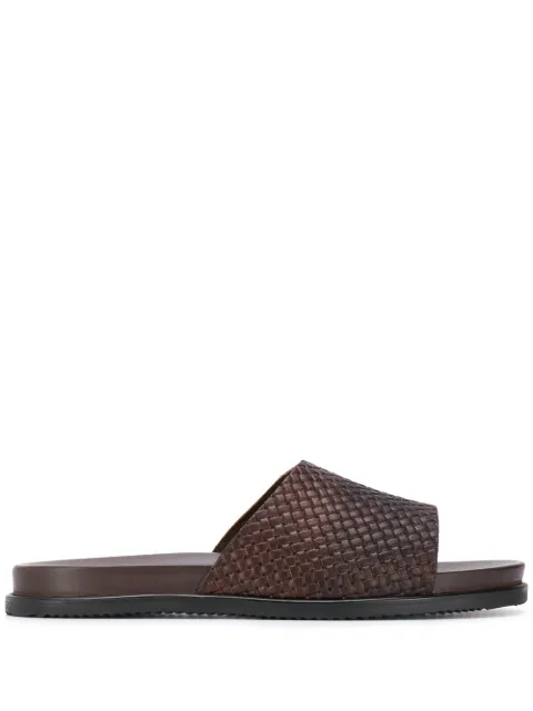Scarosso woven sandals Brown TITOSANDBROCALF