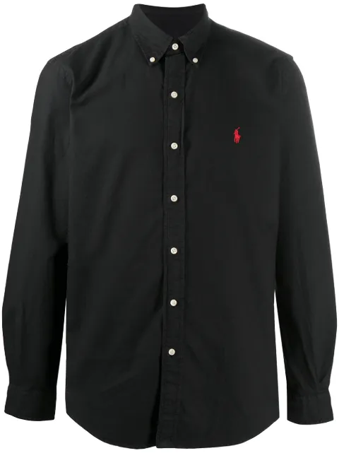 Polo Ralph Lauren plain long-sleeved shirt Black 710772290001