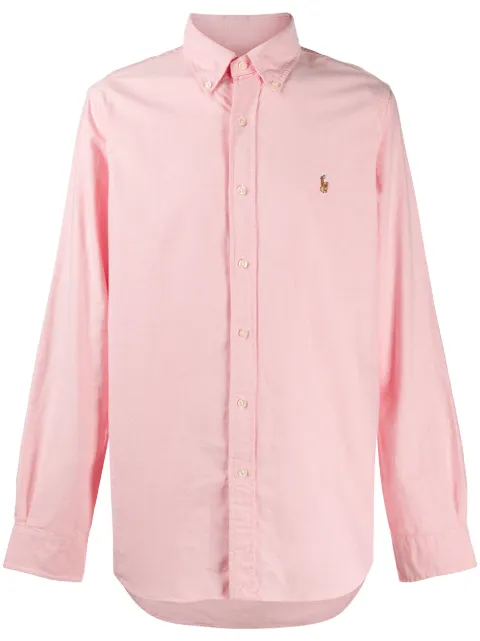 Polo Ralph Lauren logo cotton shirt Pink 710792041003