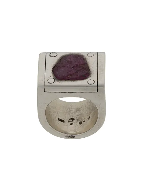 Parts of Four Plate single ring Silver 12143PARUS