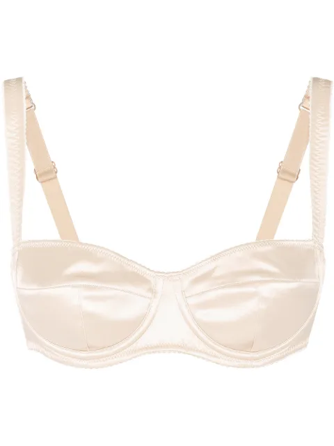 Dolce & Gabbana satin balconette bra Neutrals O1A12TFUAD8