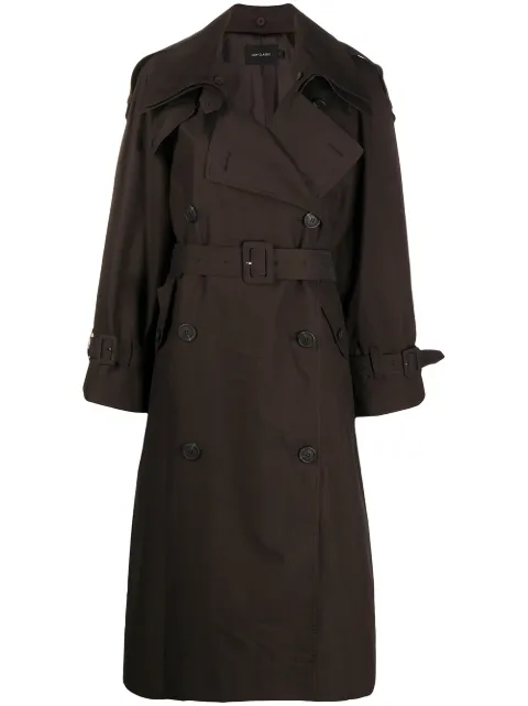 Low Classic belted double-breasted trench coat Brown LOW20FWCT12DB