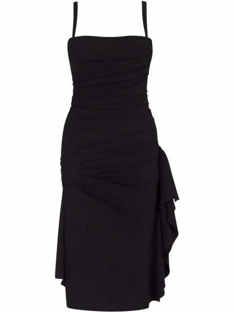 Dolce & Gabbana draped detail dress Black F6I8YTFURC8