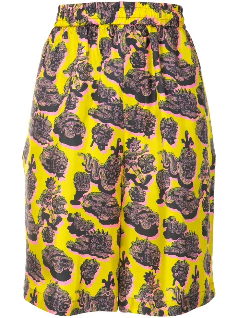 Stella McCartney Timothy silk shorts Yellow 600473SPN17