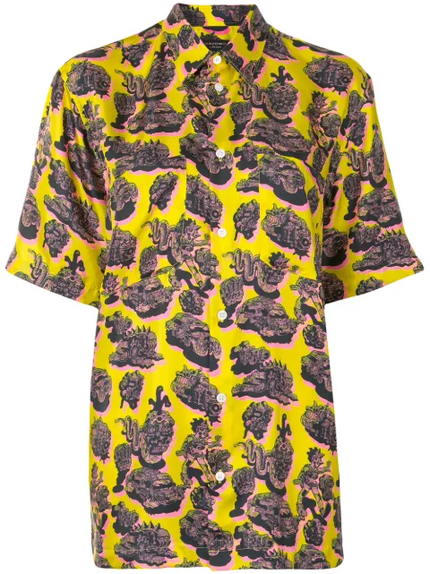 Stella McCartney Ricky silk shirt Yellow 601945SPN17