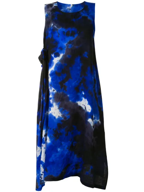 Y's sleeveless tie-dye dress Blue YBD12125