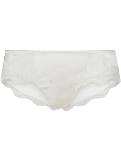 Dolce & Gabbana lace-detail satin briefs White O2A02TFUAD8
