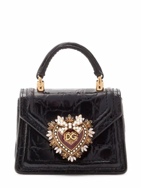 Dolce & Gabbana micro Devotion top-handle bag Black BI1400A2V87