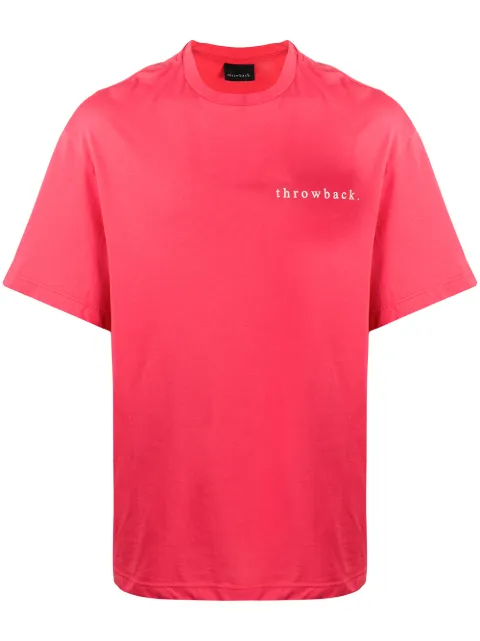 Throwback. oversized logo T-shirt Red TBTMEMORIES