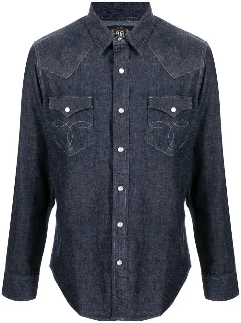 Ralph Lauren RRL long-sleeve denim Western shirt Blue 782505188001