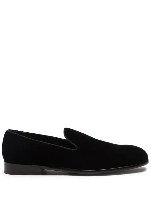 Dolce & Gabbana velvet slippers Black A50073A6808
