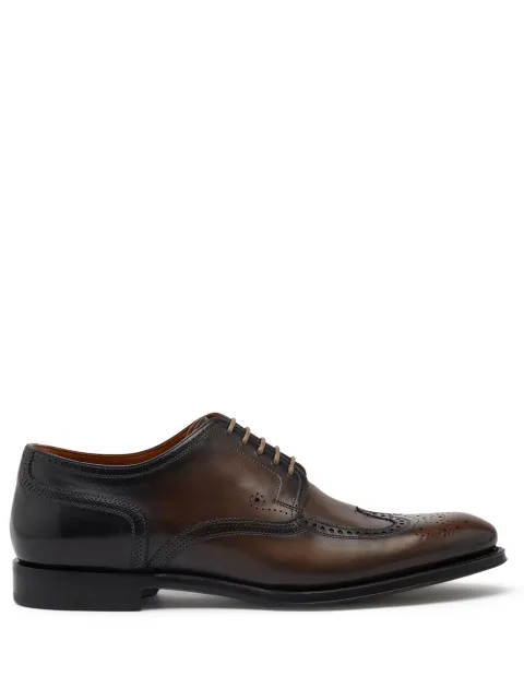 Dolce & Gabbana giotto paint brogue derby shoes Brown A10533AX038