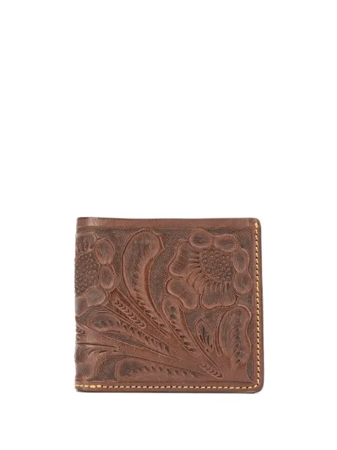 Ralph Lauren RRL embossed floral wallet Brown 417754839001