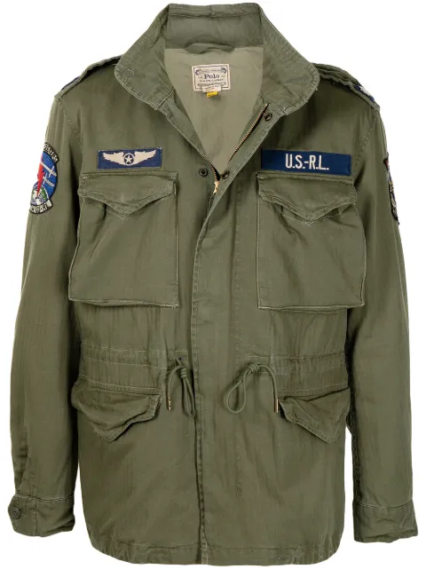 Polo Ralph Lauren Herringbone field jacket Green 710722923003