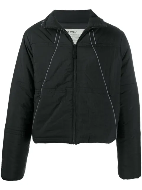 A-COLD-WALL* piped-trim padded jacket Black ACWMO039