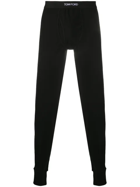 TOM FORD logo waistband long johns Black T4LM11040