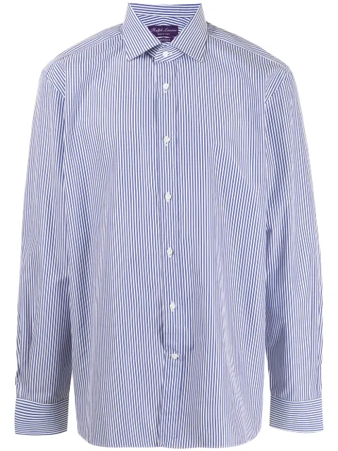 Ralph Lauren Purple Label striped long-sleeve shirt Blue 791530497001