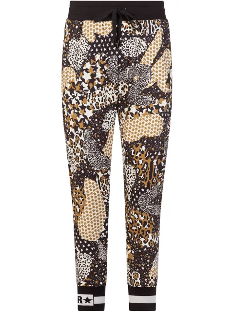 Dolce & Gabbana mix-print track pants Black GYMOATFI7LA