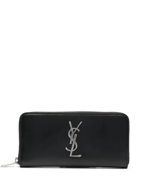 Saint Laurent Cassandre-plaque wallet Black 6174150SX0E
