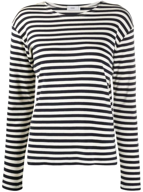 Closed striped long-sleeved T-shirt Neutrals C95594420ST