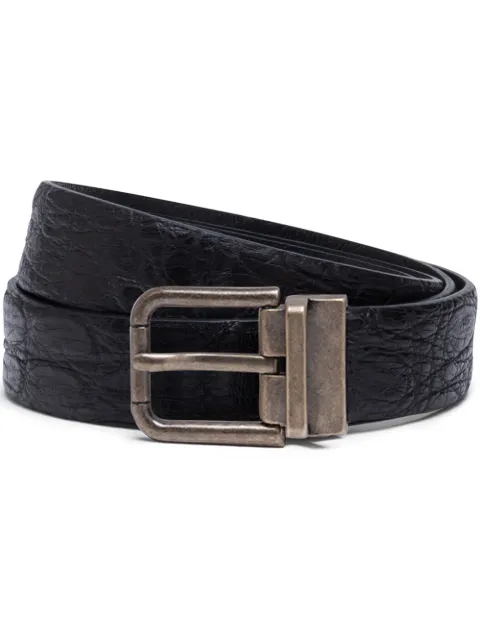 Dolce & Gabbana buckled leather belt Black BC3614A2274