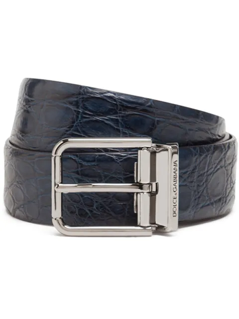 Dolce & Gabbana buckled leather belt Blue BC4078A2107