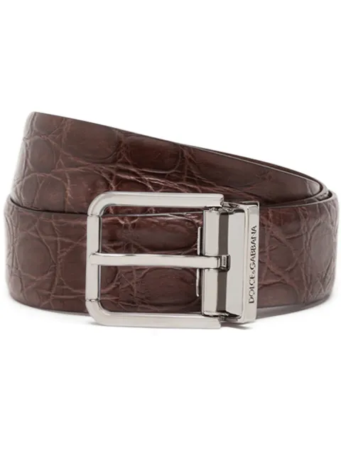 Dolce & Gabbana buckled leather belt Brown BC4078A2107