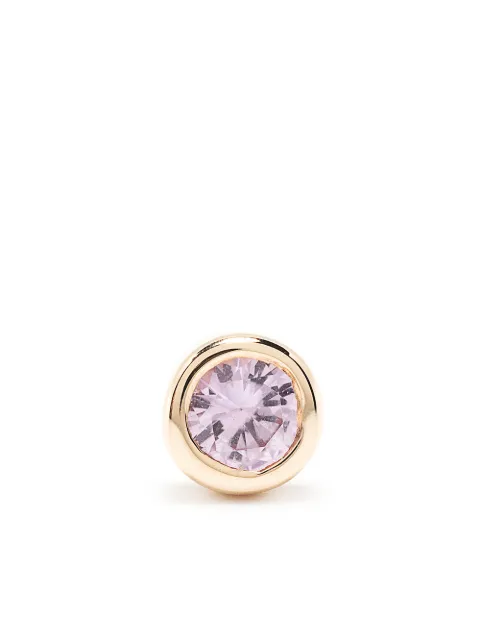 Maria Black 14kt yellow gold pink sapphire Dot Mega stud earring Gold SB1040YPSG