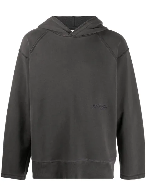 AMBUSH stitch-logo hoodie Grey BMBB001F20FLE001