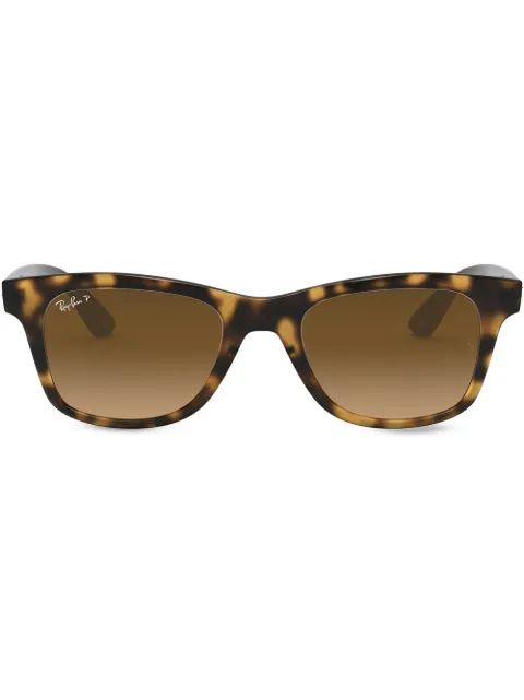 Ray-Ban tortoiseshell wayfarer sunglasses Green RB4640710M2