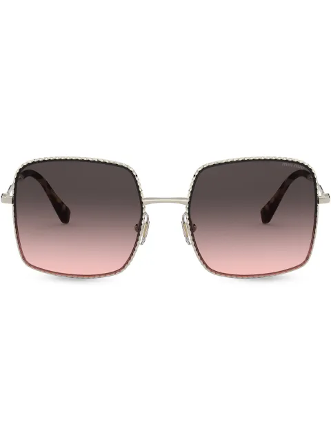 Miu Miu Eyewear square-frame sunglasses Gold SMU61VZVN146
