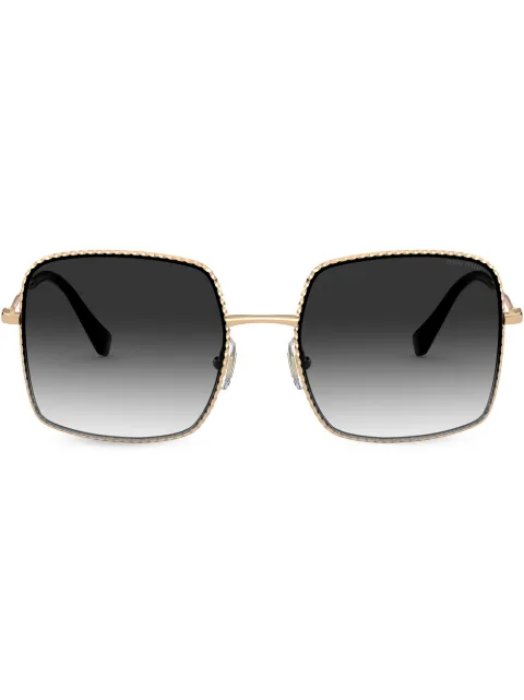 Miu Miu Eyewear square-frame sunglasses Yellow SMU61V7OE5D1