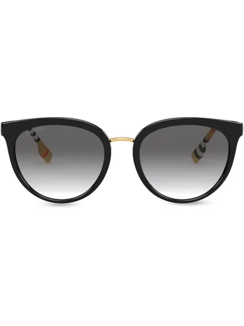 Burberry Eyewear check print sunglasses Black BE4316385311