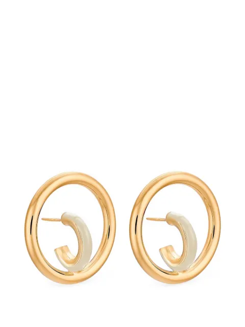 Charlotte Chesnais Saturn Blow earrings Gold 20BO096VEE