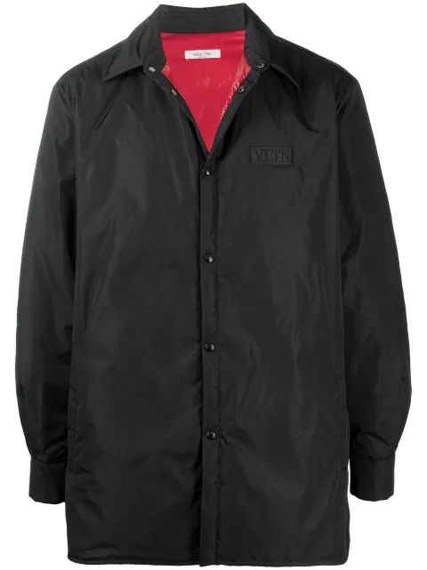 Valentino Garavani VLTN tag shirt jacket Black VCIA9670U
