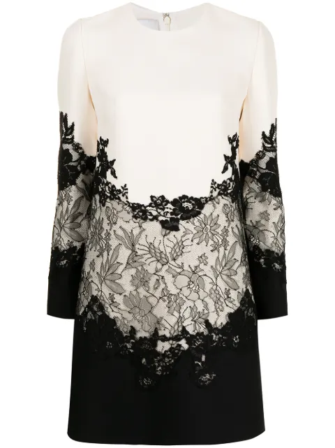 Valentino Garavani lace-embellished shift dress Black BVAUS51CF