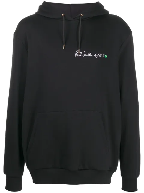 Paul Smith logo print oversized hoodie Black M1R180TEP2181