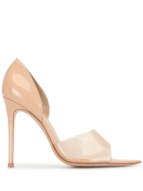 Gianvito Rossi Bree 105mm patent leather pumps Neutrals G6151915RICGSV