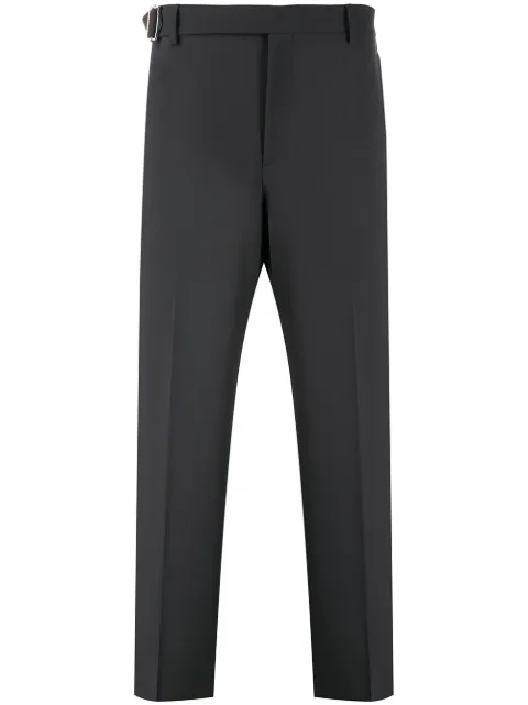 Valentino Garavani belted tailored cut trousers Grey VRBF706DP