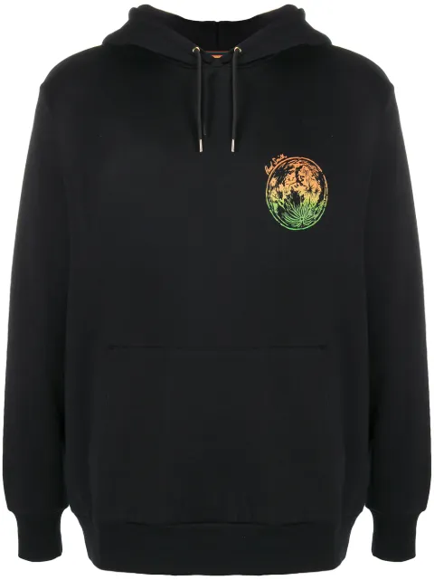 Paul Smith logo print drawstring hoodie Black M1R180TEP1952