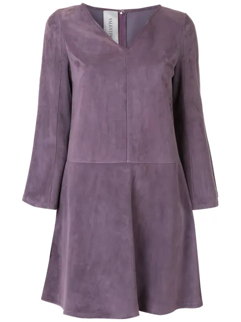 Valentino Garavani panelled flared dress Purple BND05T3NJ