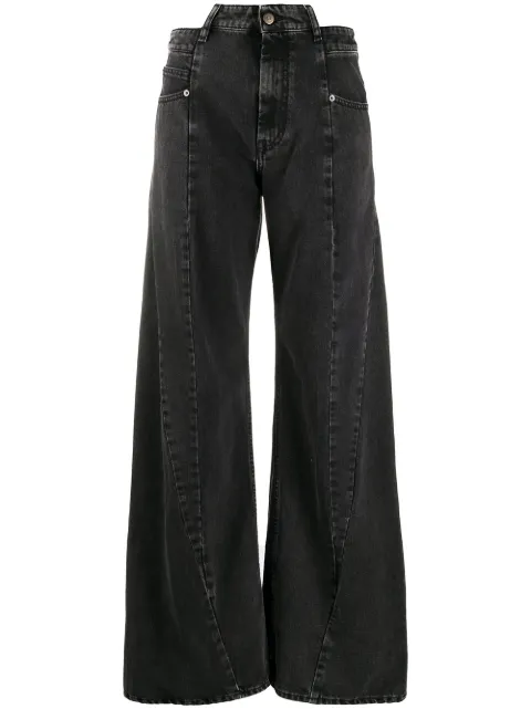 Maison Margiela asymmetrical-waist five-pocket jeans Black S51LA0133S30496