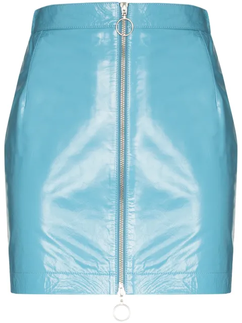 REMAIN Lizzie zipped mini skirt Blue RM100