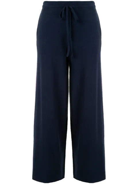 Onefifteen stripe side wide leg trousers Blue CA0063A