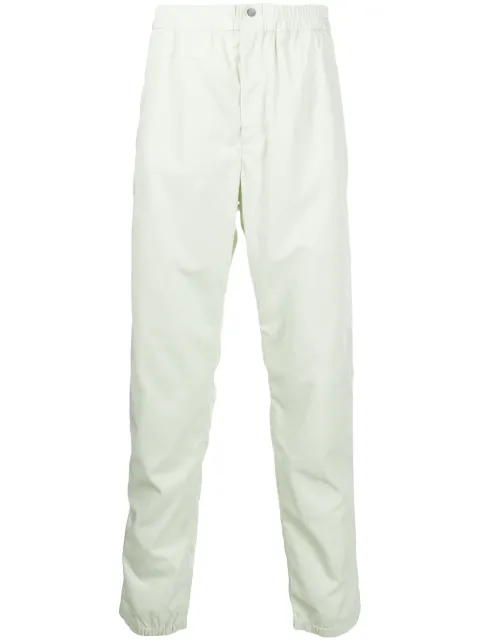 Qasimi elasticated zip pockets trousers Green TRS04TIFASHI