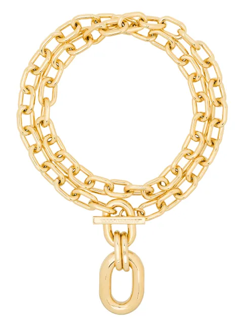 Rabanne double-wrap chain necklace Gold 20PBB0088MET077P710